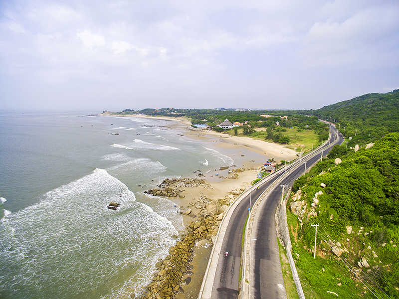 Toàn cảnh bãi biển Long Hải
