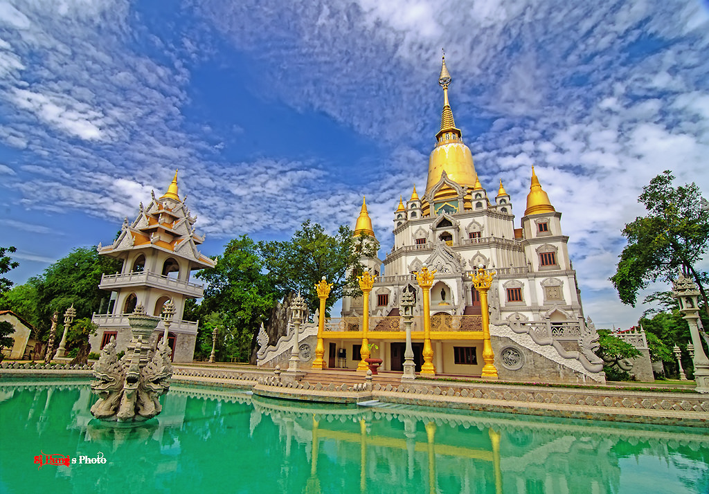 Ngôi chùa mang nhiều nét giống với chùa Thái Lan