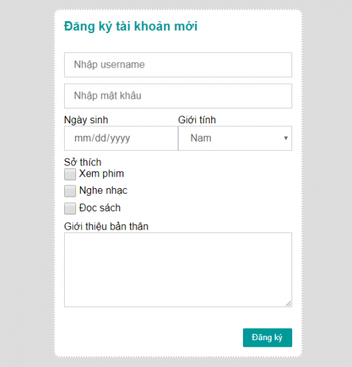 Thực hành tạo form đăng ký đẹp bằng html và css | Html & Css
